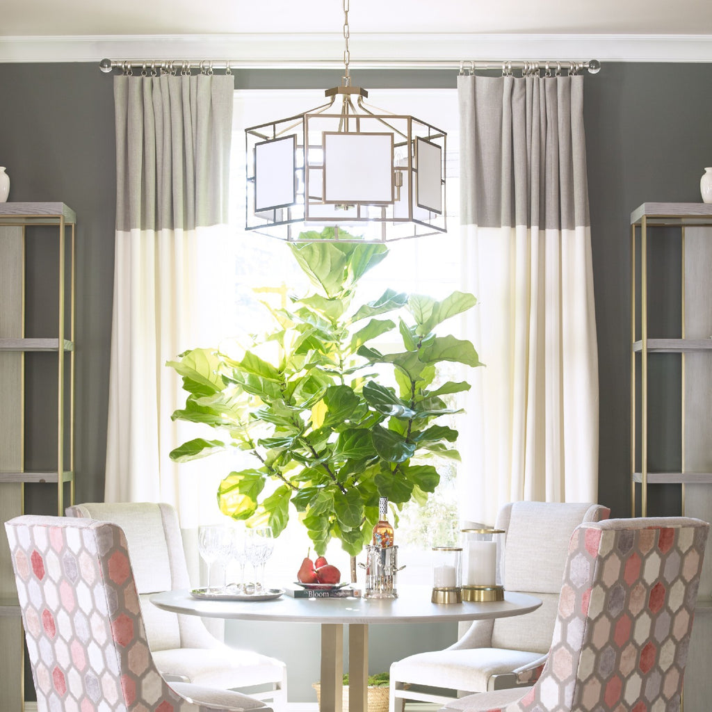 Transitional Chandelier with 6 Lights in Vibrant Gold Finish | Lifestyle View