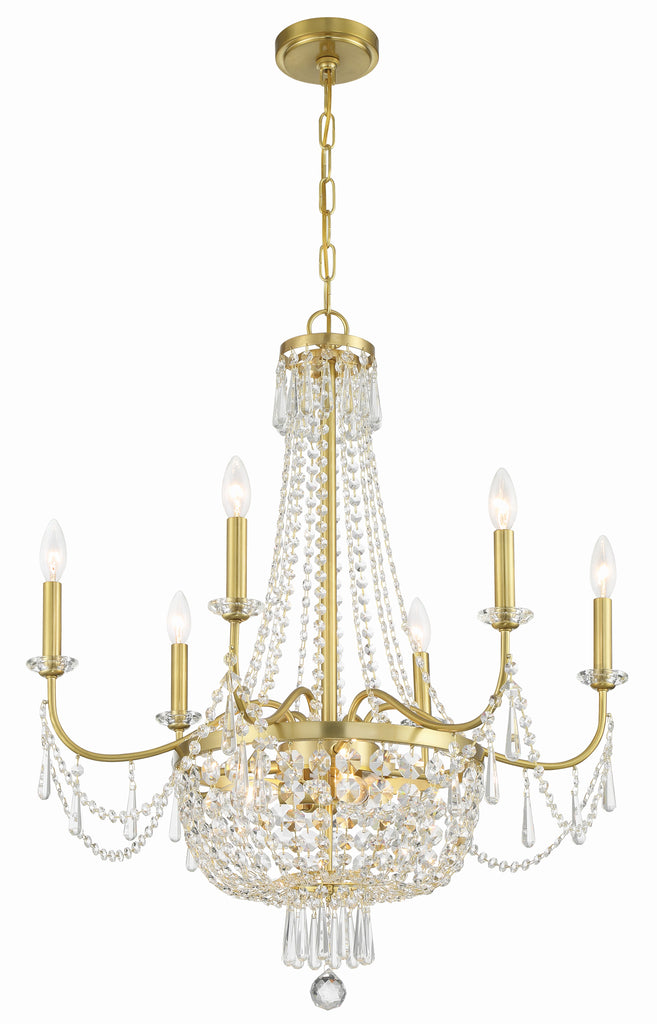 HWD-7709-AG Haywood 9 Light Traditional Chandelier Main Image