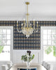 HWD-7709-AG Haywood 9 Light Traditional Chandelier Lifestyle Image