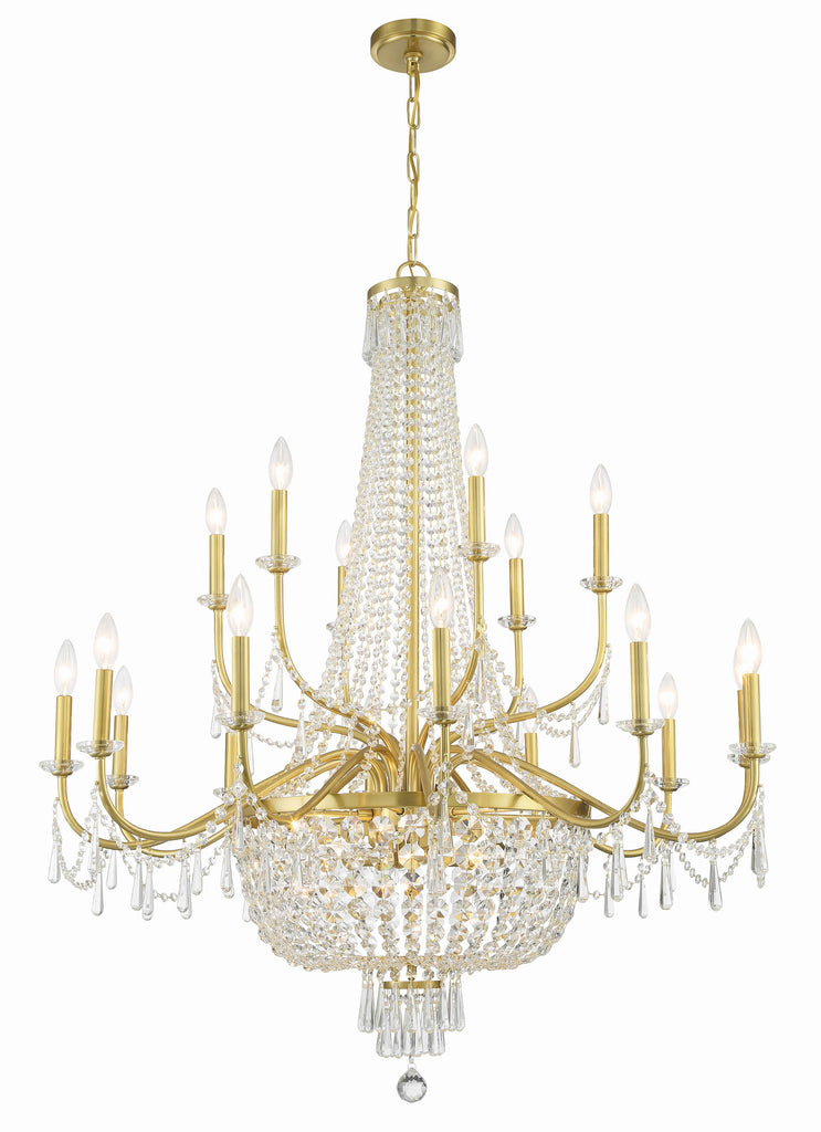 HWD-7722-AG Haywood 22 Light Traditional Chandelier Main Image