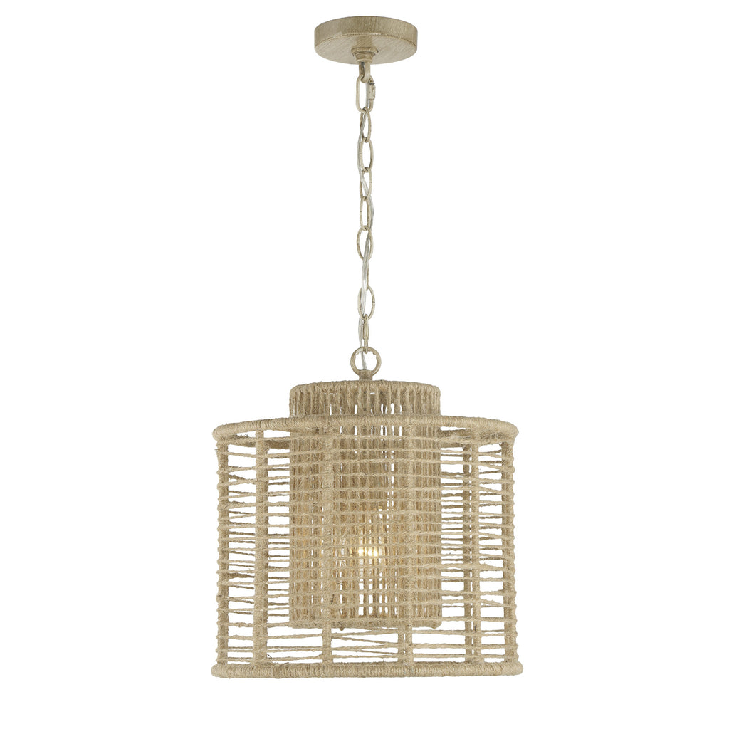 Venice Beach Boho Pendant Light with Natural Jute Design