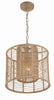 Venice Beach Boho Pendant Light with Natural Jute Design | Alternate View