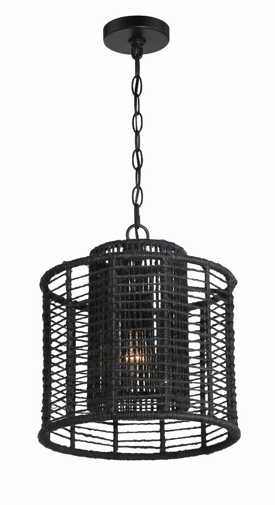 Venice Beach Boho Pendant Light with Natural Jute Design | Alternate View