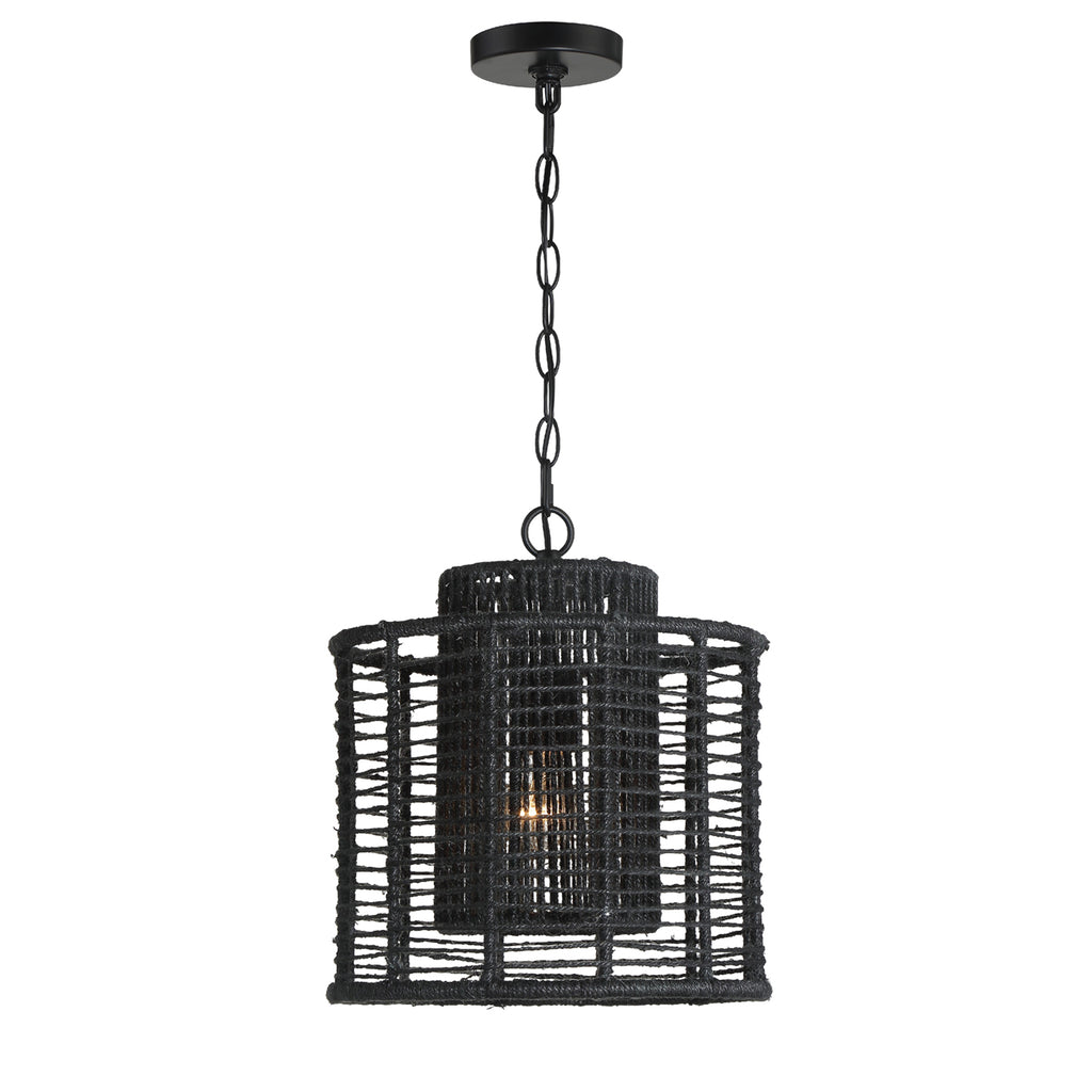 Venice Beach Boho Pendant Light with Natural Jute Design