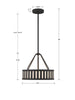 Park Slope Pendant Light | Modern Contemporary Design | Item Dimensions