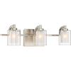 Bryant Park 3 Light Bath Light in Brushed Nickel Finish | Alternate View