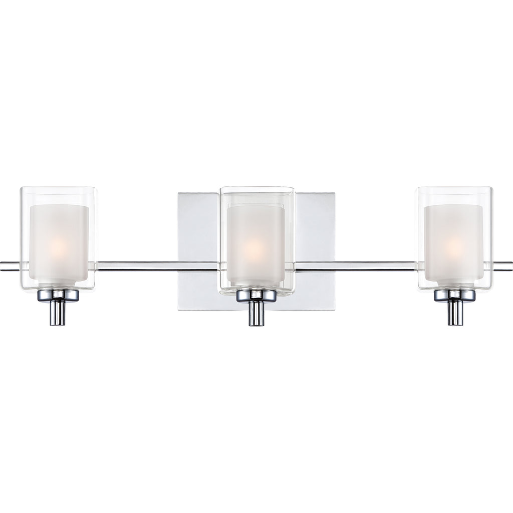 Bryant Park 3 Light Bath Light in Brushed Nickel Finish