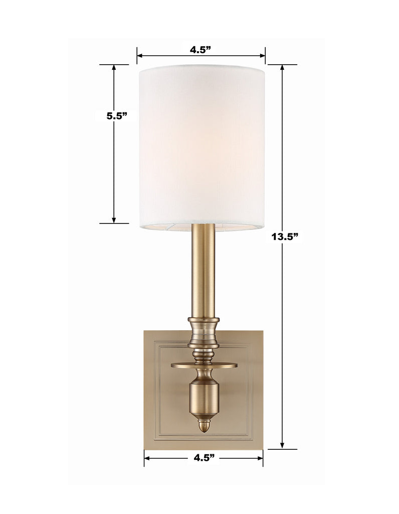 Bryant Park Transitional Wall Mount Light Fixture - Stylish and Functional Lighting Solution | Item Dimensions