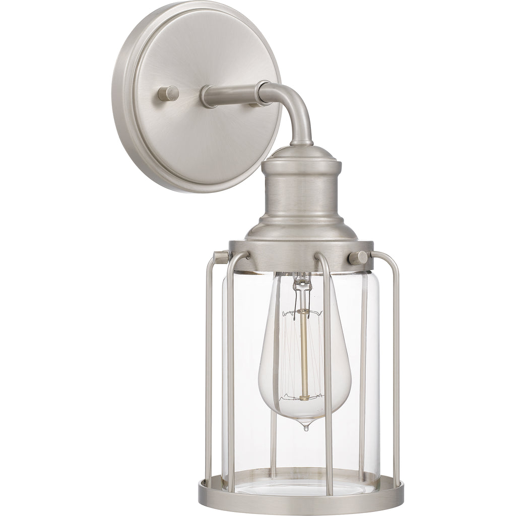 Soho Chic Wall Sconce with Clear Glass Shades | Alternate View