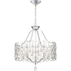 5 Light Contemporary Chandelier with Polished Chrome Finish