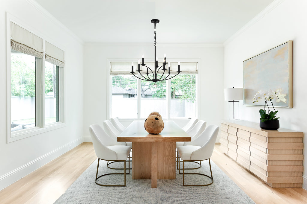 Hampton Retreat 12 Light Chandelier - Black Polished Nickel - Home Lighting | Lifestyle View