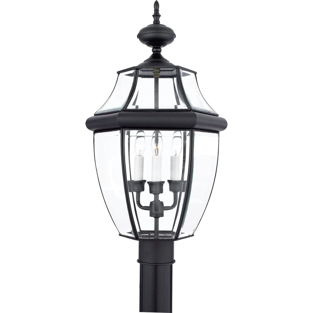 Park Avenue Classic 3-Light Traditional Outdoor Lantern - Solid Brass Fixture