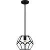 SoHo Chic Modern Mini Pendant | Matte Black - Elegant Lighting | Alternate View