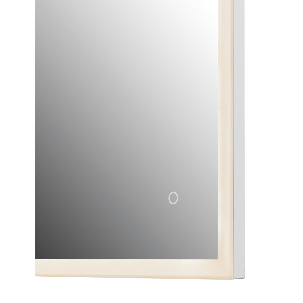 Tribeca Contemporary Mirror with LED Accent in Modern Home Decor | Alternate View