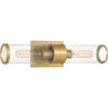 Bryant Park 2 Light Transitional Wall Sconce in Aged Brass Finish | Alternate View
