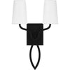 Matte Black Wall Sconce from Hampton Retreat Collection | Alternate View
