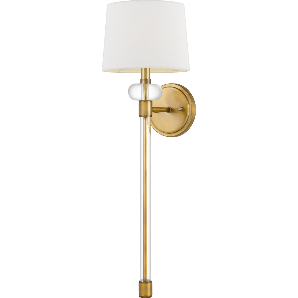 Transitional Wall Sconce in Weathered Brass Finish