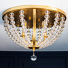 Village Boho 3 Light Ceiling Mount in Antique Gold | Lifestyle View