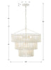 Coastal Boho Pendant Light - Decorative Lighting Fixture | Item Dimensions