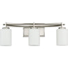 Bryant Park 3-Light Bath Light in Brushed Nickel Finish | Alternate View