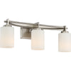 Bryant Park 3-Light Bath Light in Brushed Nickel Finish | Alternate View