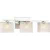 Bryant Park 3 Light Transitional Bath Light in Brushed Nickel and Polished Chrome Finish | Alternate View