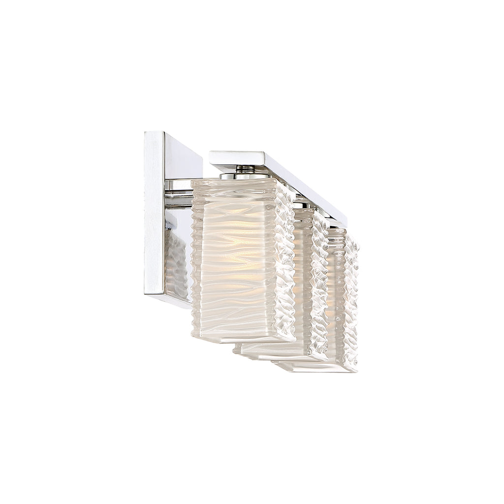 Bryant Park 3 Light Transitional Bath Light in Brushed Nickel and Polished Chrome Finish | Alternate View